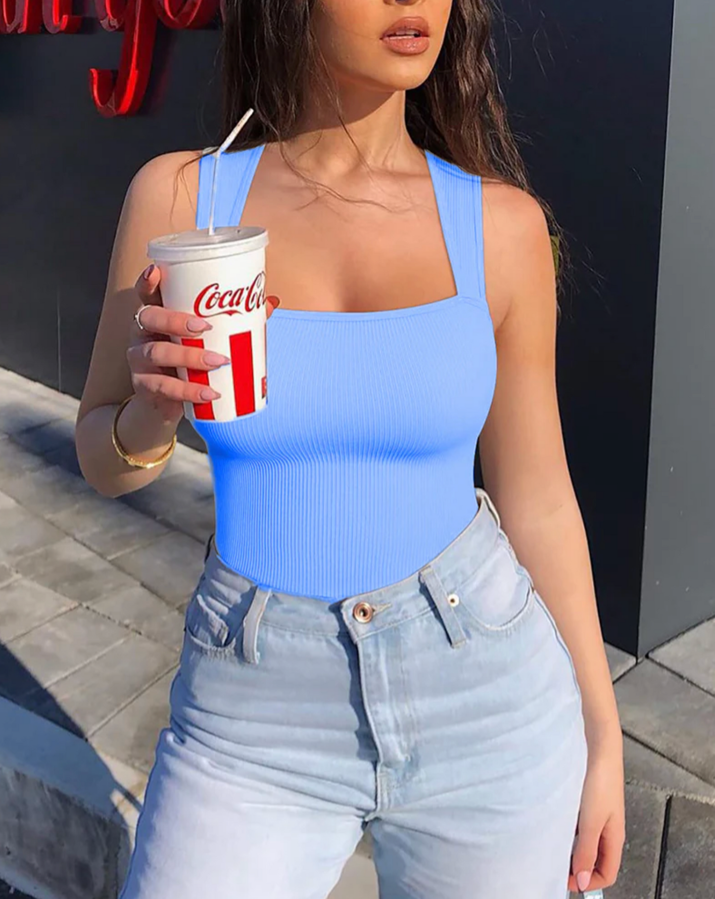 Body Moldeador Premium Cuello Cuadrado